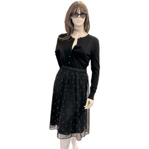 The Maison Jules Pearl Midi Tulle Skirt NWT
